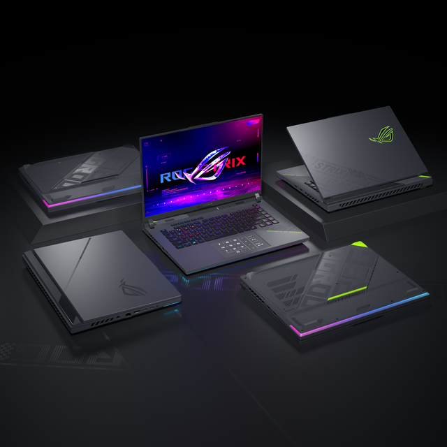 Strix G16 (G614)_Scenario_multiple Strix G16 gaming laptops showcase